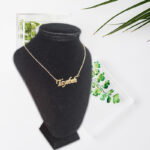 گردنبند اسم انگلیسی طیبه TAYEBEH – استیل ضدحساسیت و رنگ ثابت - تصویر 3